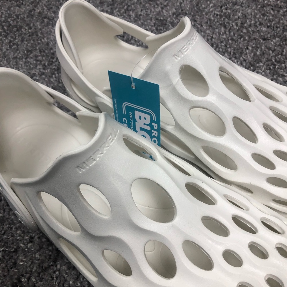 Merrell Hydro Moc White Mens Croc Sandals Casual Hiking Shoes Size 10 J85863 - Picture 7 of 13